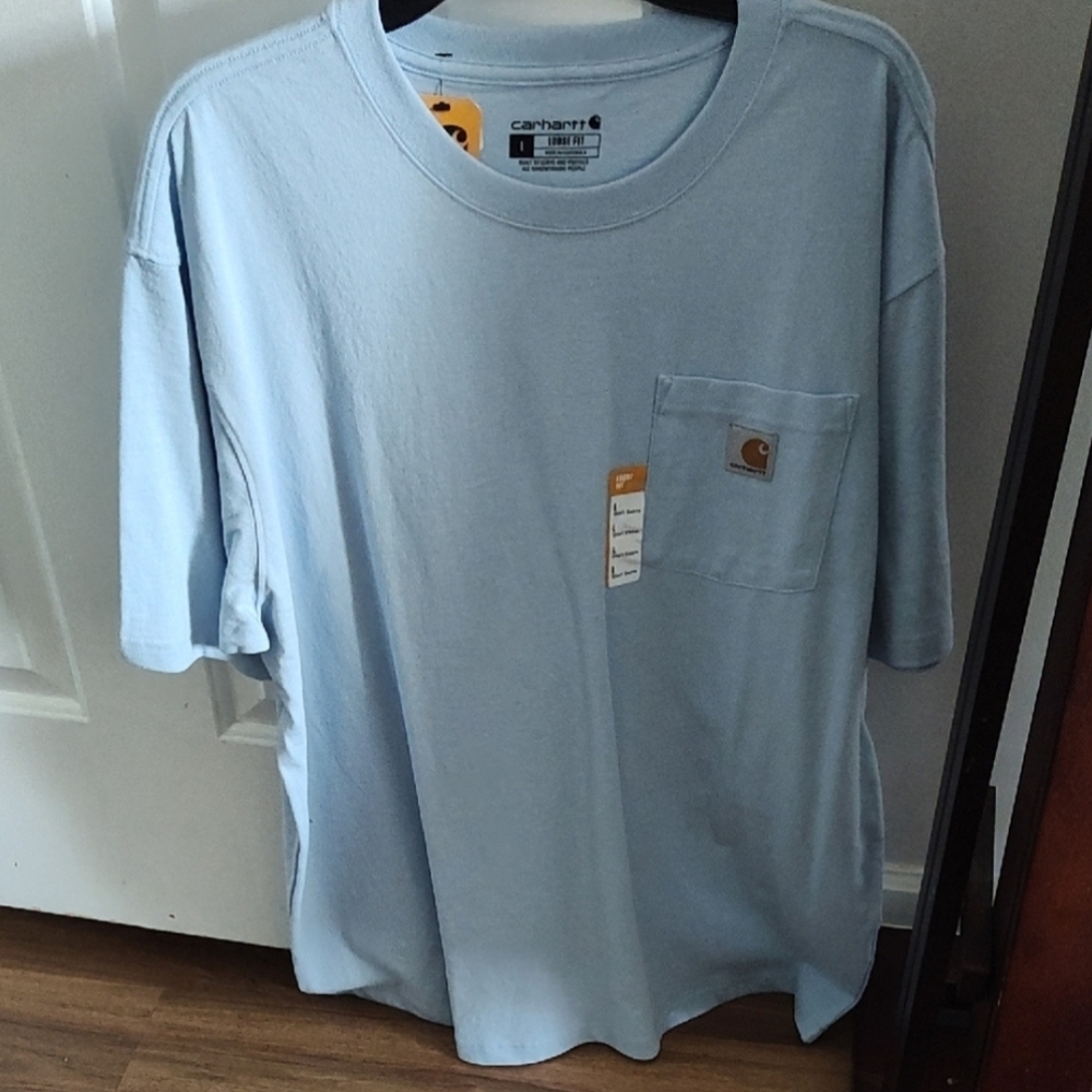 Carhartt Men's Blue Pocket Loose Fit T-Shirt Sz L
